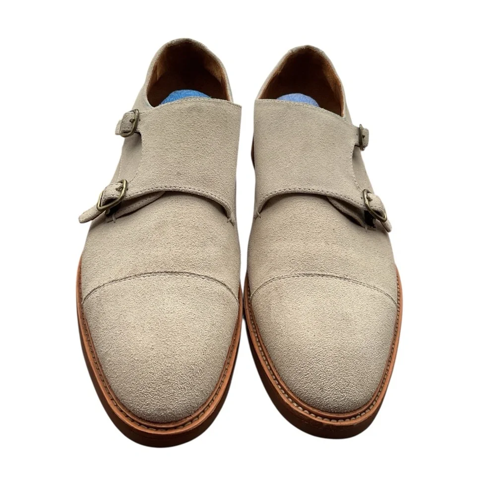 Gordon Rush Light Tan‎ Monk Strap Oxfords